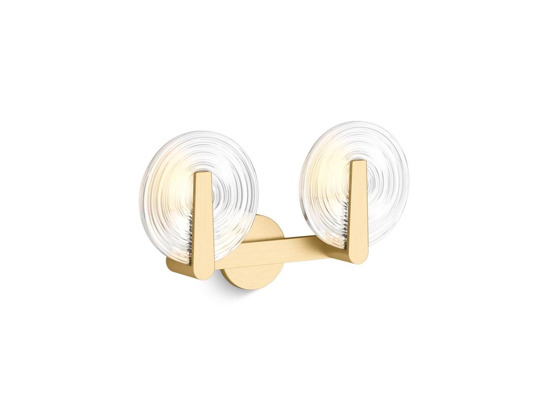 Kohler Hint Two-light sconce - Brushed Moderne Brass by Kohler