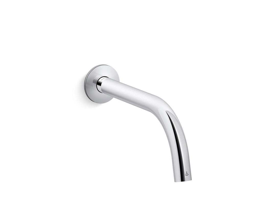 Kohler Components Touchless wall-mount lavatory faucet with Kinesis sensor technology, Tube design, HES-powered, 0.5 gpm - Polished Chrome by Kohler