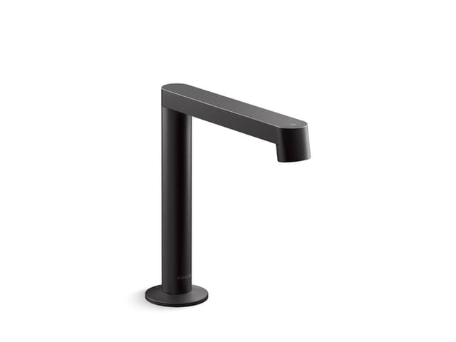 Kohler Components Touchless single-hole lavatory faucet with Kinesis sensor technology, AC-powered, 0.5 gpm - Matte Black