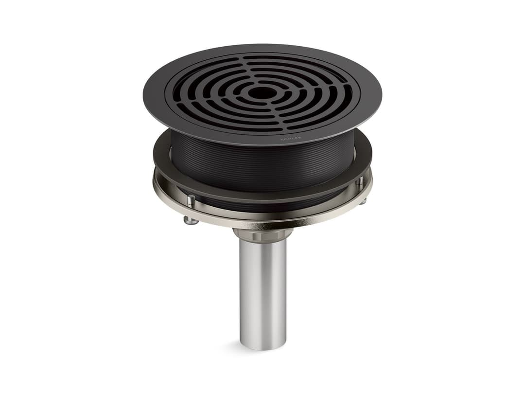 Kohler Aquifer 4-in-1 Grated Drain Matte Black by Kohler