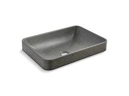 23'' rectangular vessel bathroom sink, no overflow - image 2