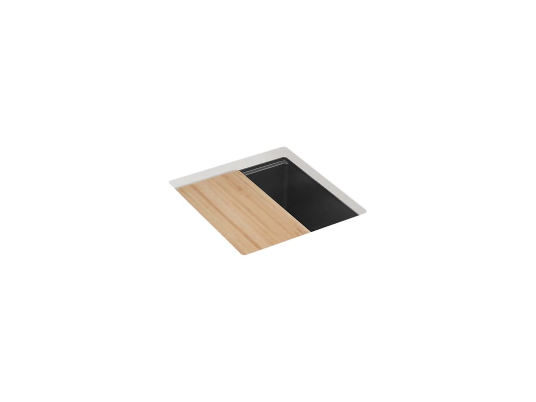 Kohler BillingsE 18'' undermount bar sink with accessories - Matte Graphite by Kohler