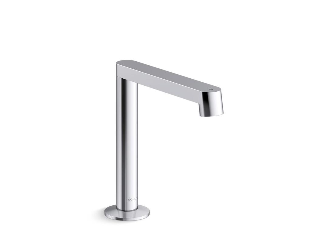 Kohler Components Touchless single-hole lavatory faucet with Kinesis sensor technology and temperature mixer, AC-powered, 0.5 gpm - Polished Chrome by Kohler