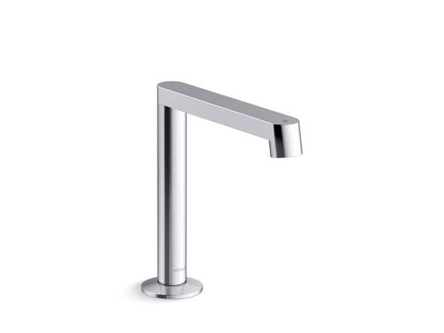Kohler Components Touchless single-hole lavatory faucet with Kinesis sensor technology and temperature mixer, AC-powered, 0.5 gpm - Polished Chrome