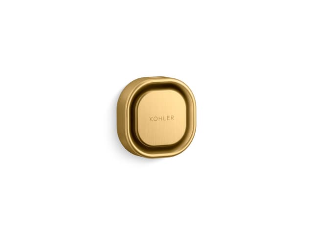Kohler Invigoration Series Square steam head - Vibrant Brushed Moderne Brass