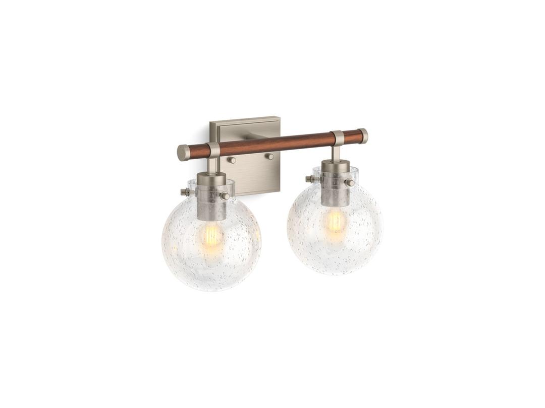 Kohler Holt Two-light sconce - Brushed Nickel by Kohler