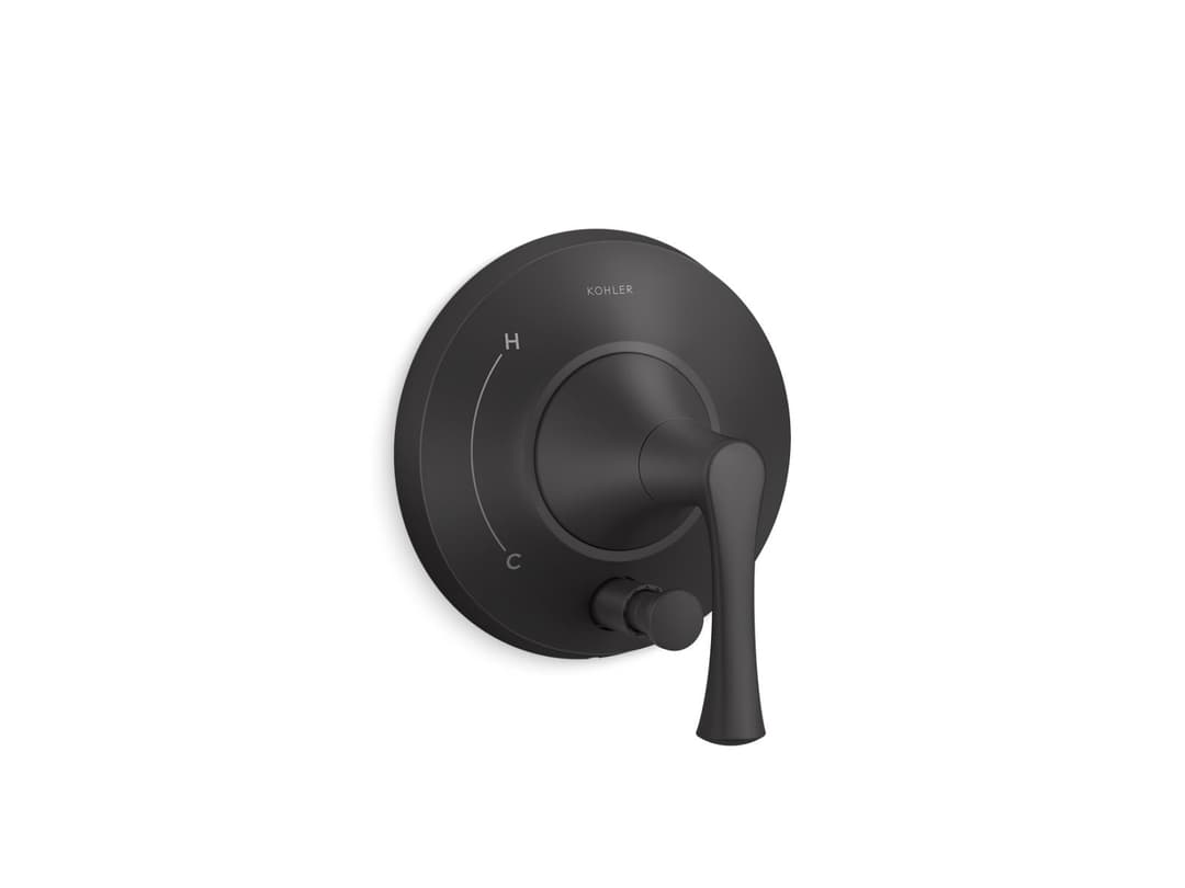 Kohler BuckleyE Rite-Temp valve trim with diverter - Matte Black by Kohler