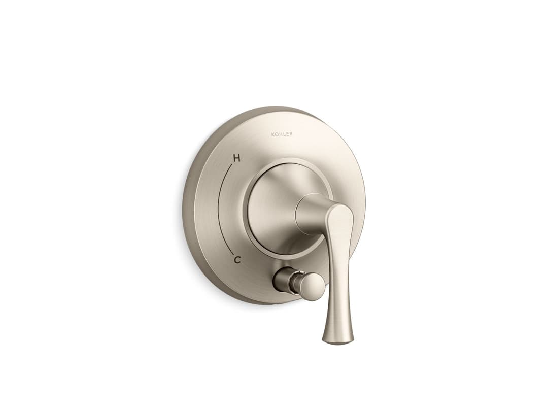 Kohler BuckleyE Rite-Temp valve trim with diverter - Vibrant Brushed Nickel by Kohler