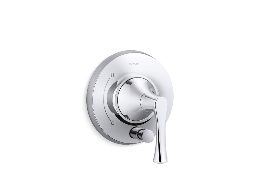 Kohler BuckleyE Rite-Temp valve trim with diverter - Polished Chrome by Kohler