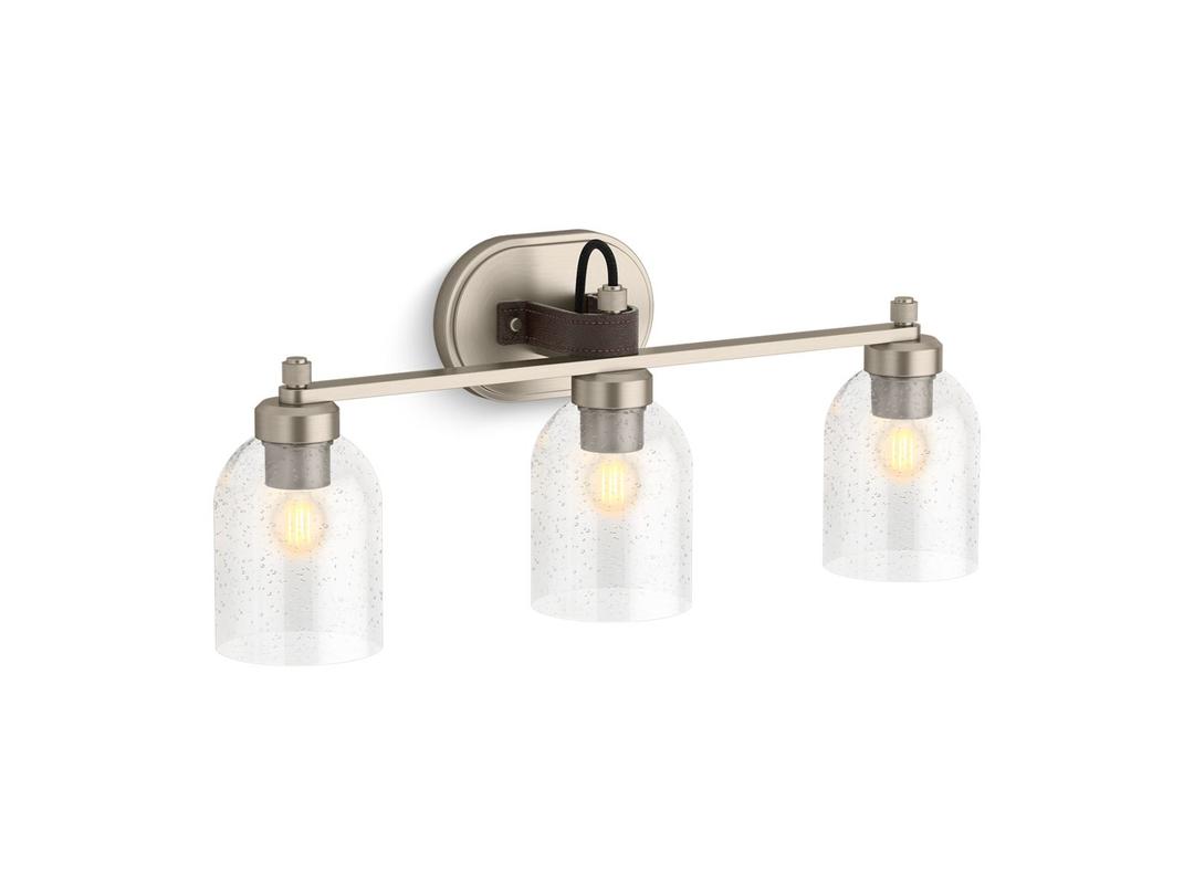 Kohler Tannage Three-light sconce - Brushed Nickel by Kohler