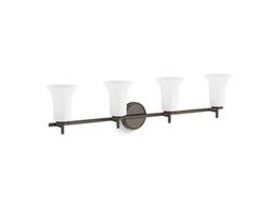 Bellera Four-light sconce with frosted shades - Polished Chrome - image 4