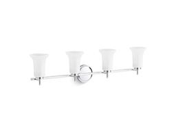 Bellera Four-light sconce with frosted shades - Polished Chrome - image 2