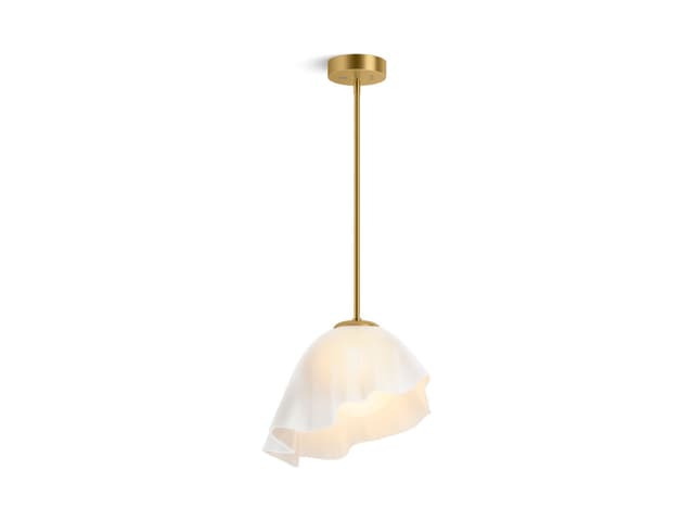 Kohler LandshapesE by Daniel Arsham 14-3/4'' pendant - Brushed Moderne Brass