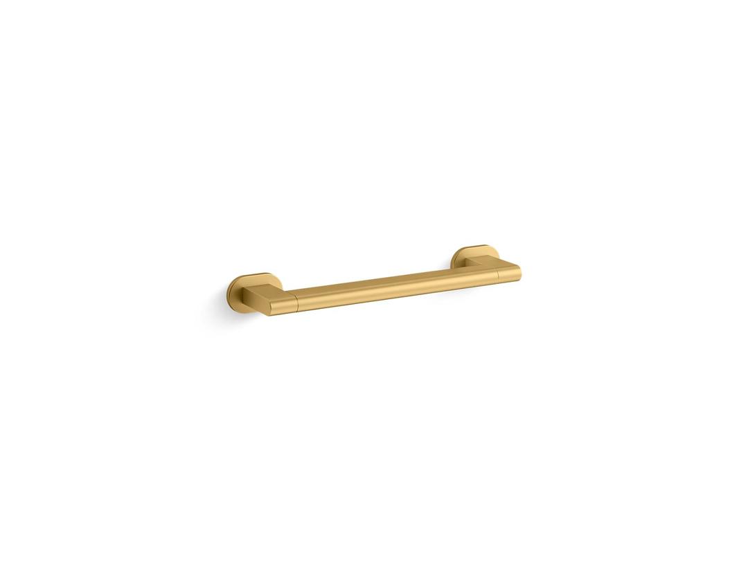 BelayE 12'' grab bar - Vibrant Brushed Moderne Brass by Kohler