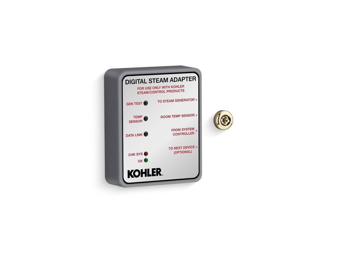 Kohler Invigoration Series Digital steam adapter - Vibrant French Gold by Kohler