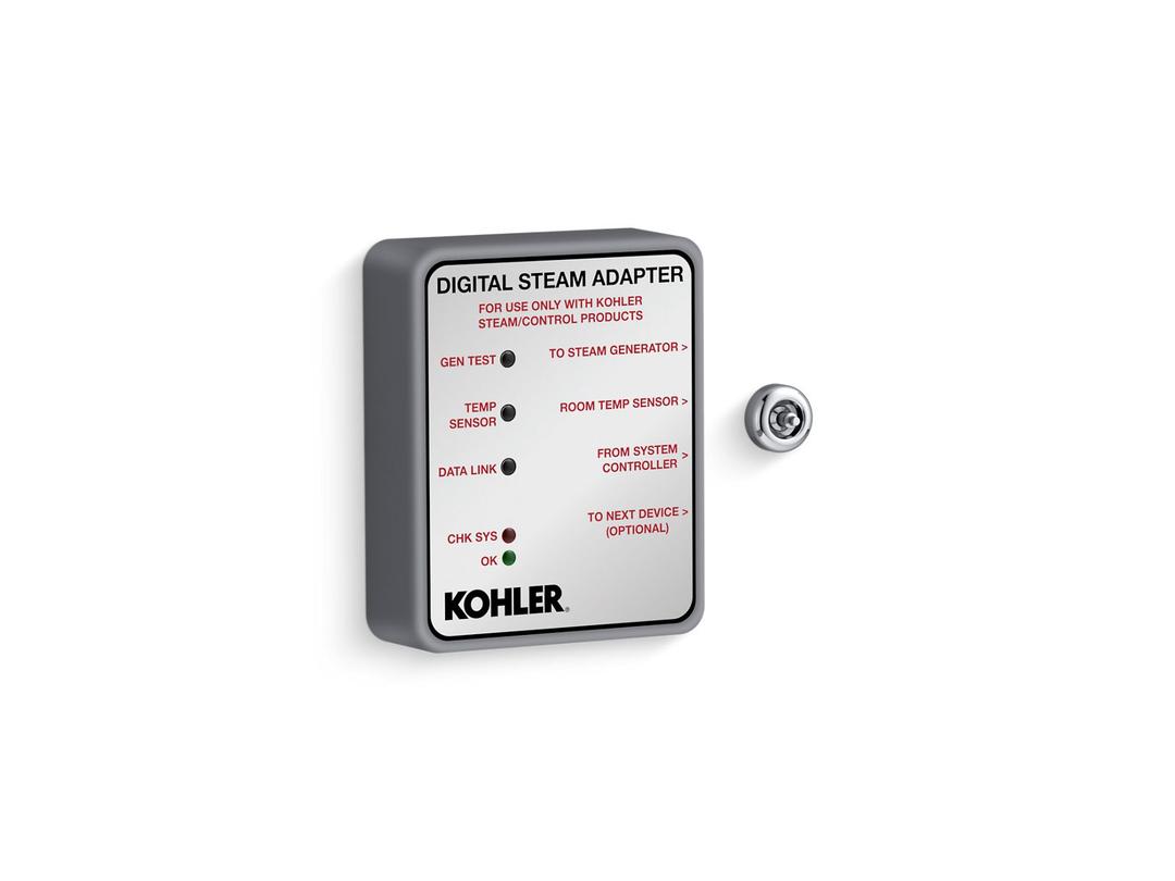 Kohler Invigoration Series Digital steam adapter - Polished Chrome by Kohler