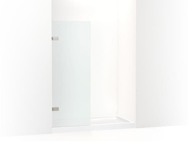 Kohler ComposedE 3/8'' moving panel glass and hinges - Vibrant Brushed Nickel