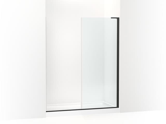 Kohler ComposedE 3/8'' fixed panel glass and hardware - Matte Black