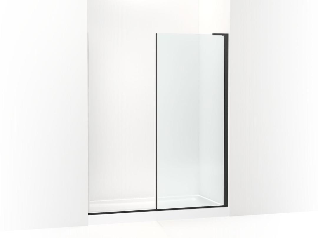 Kohler ComposedE 3/8'' fixed panel glass and hardware - Matte Black by Kohler