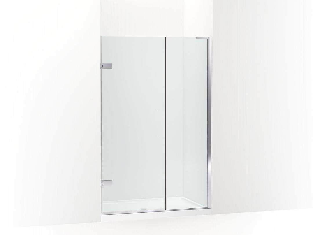 Kohler ComposedE 3/8'' pivot door glass and hardware, no handle - Bright Polished Silver by Kohler