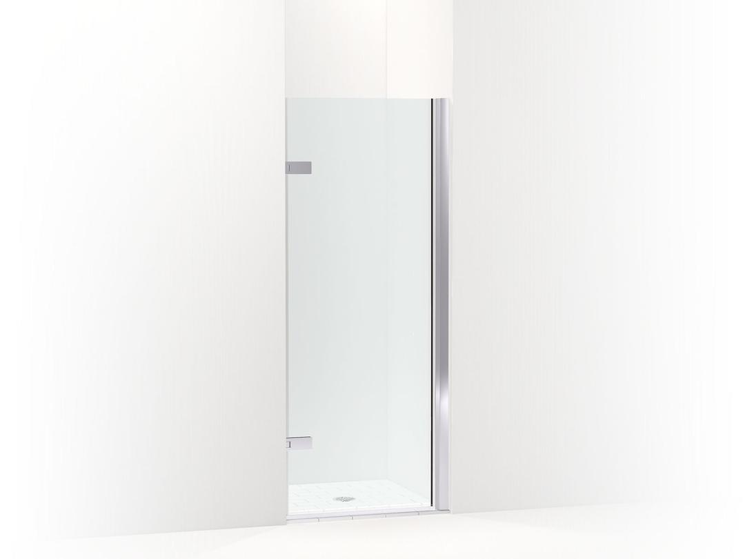 Kohler ComposedE 3/8'' pivot door glass and hardware, no handle - Bright Polished Silver by Kohler