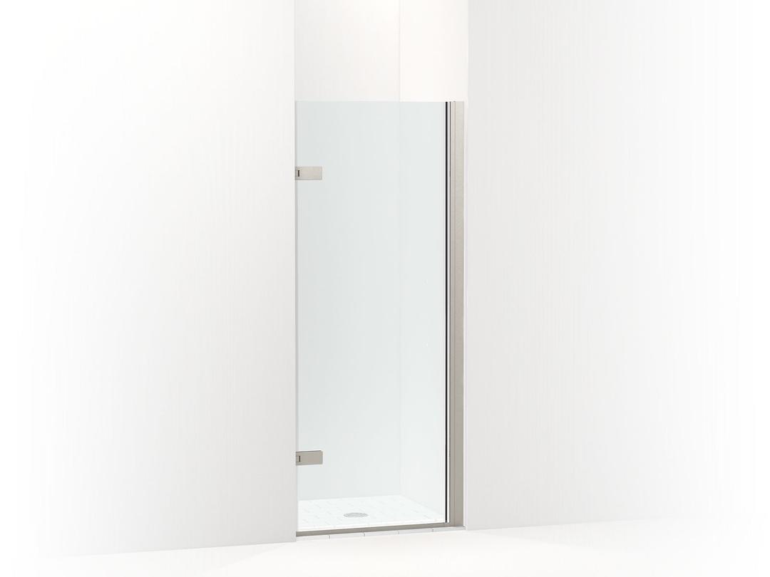 Kohler ComposedE 3/8'' pivot door glass and hardware, no handle - Anodized Brushed Nickel by Kohler