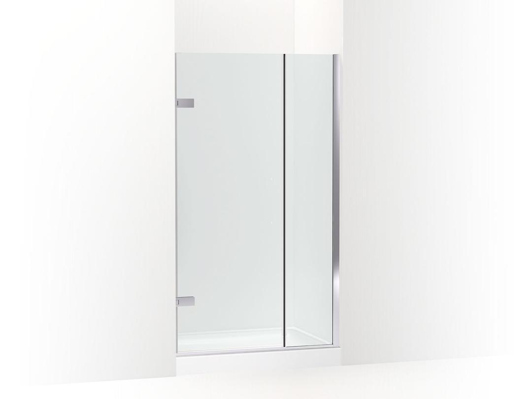 Kohler ComposedE 3/8'' pivot door glass and hardware, no handle - Bright Polished Silver by Kohler