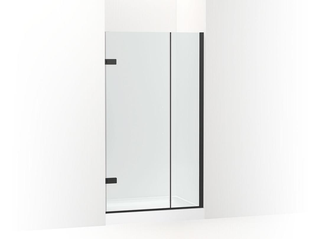 Kohler ComposedE 3/8'' pivot door glass and hardware, no handle - Matte Black by Kohler