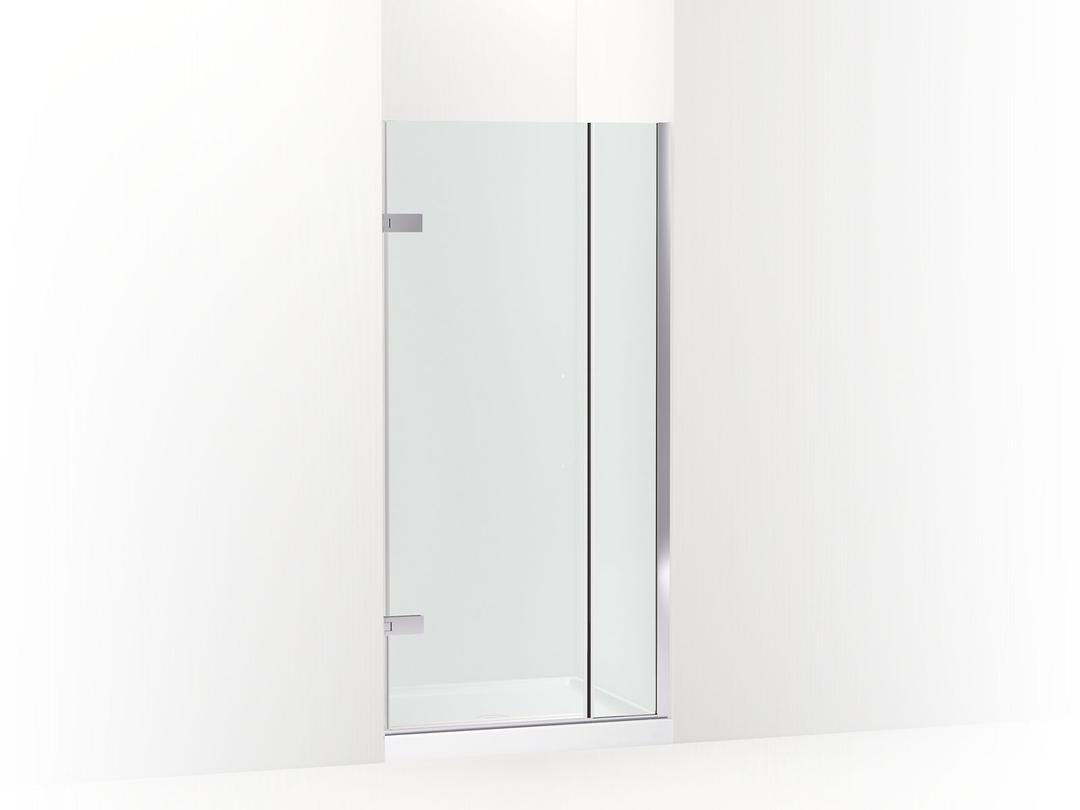 Kohler ComposedE 3/8'' pivot door glass and hardware, no handle - Bright Polished Silver by Kohler