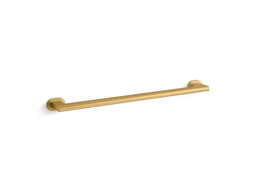 BelayE 24'' grab bar - Vibrant Brushed Moderne Brass by Kohler