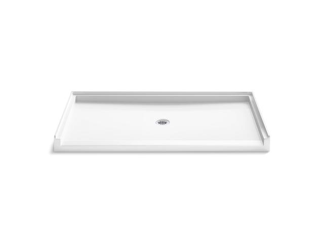 62'' x 34'' alcove shower base, center drain