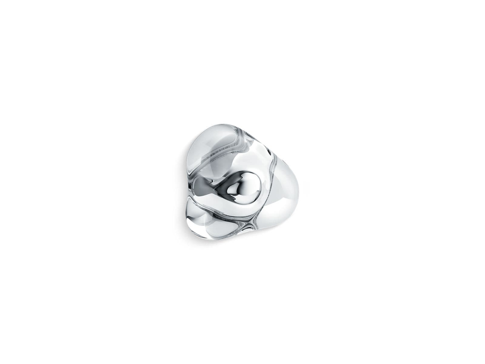 Kohler LandshapesE by Daniel Arsham Triangular cabinet knob - Clear by Kohler