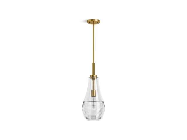 Kohler 8'' teardrop pendant - Brushed Moderne Brass