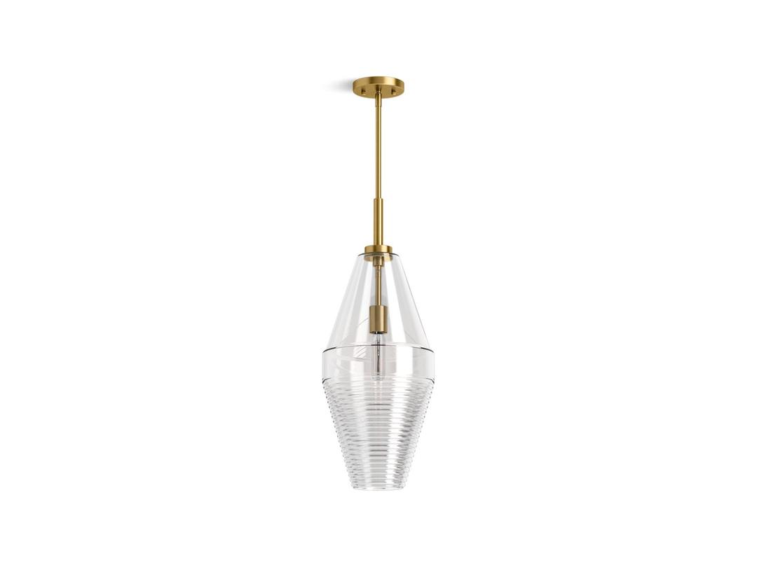 Kohler Diamond pendant - Brushed Moderne Brass by Kohler