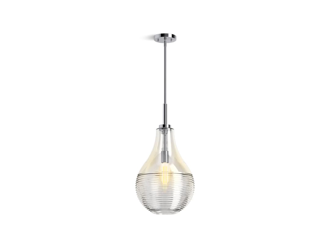 Kohler 12'' teardrop pendant - Polished Chrome by Kohler