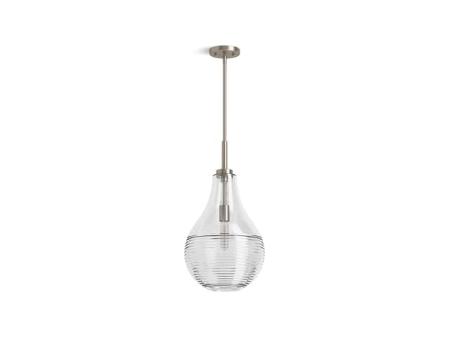 Kohler 12'' teardrop pendant - Brushed Nickel