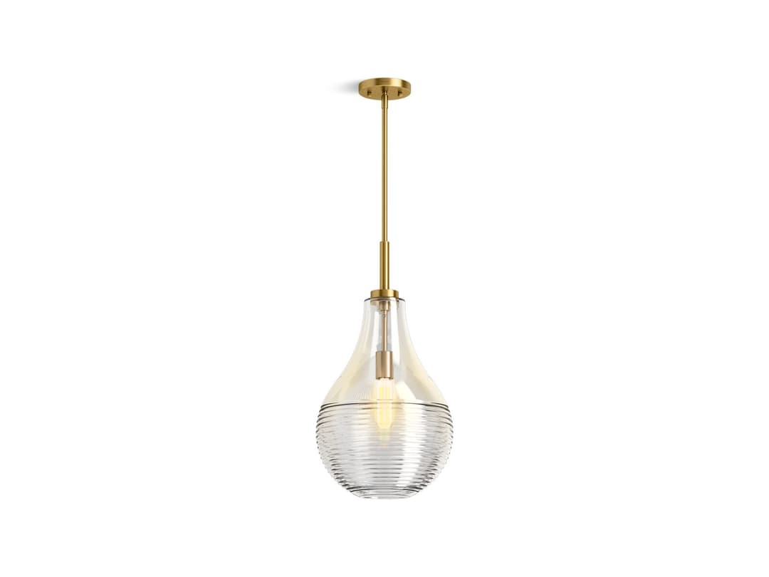 Kohler 12'' teardrop pendant - Brushed Moderne Brass by Kohler