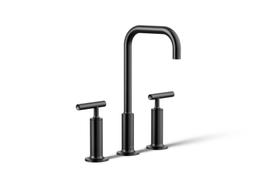 Kohler Purist Widespread bathroom sink faucet with Lever handles, 1.2 gpm - Matte Black - image 3