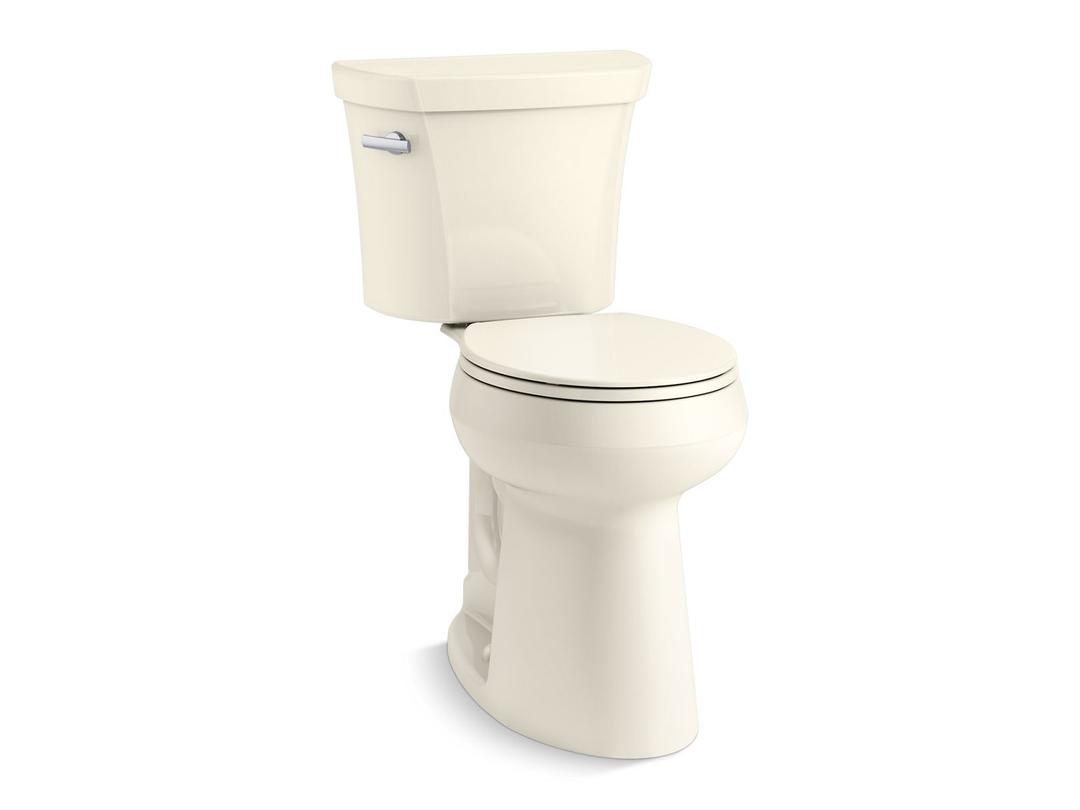 Kohler Tall two-piece round-front toilet, 1.28 gpf - Biscuit by Kohler