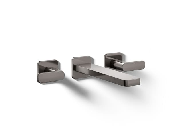 Kohler Parallel Wall-mount bathroom sink faucet trim, 1.2 gpm - Vibrant Titanium
