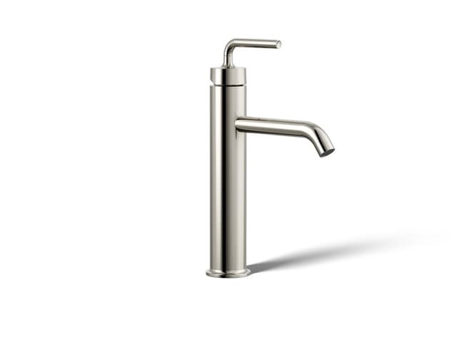 Kohler Purist Tall single-handle bathroom sink faucet with Lever handle, 1.2 gpm