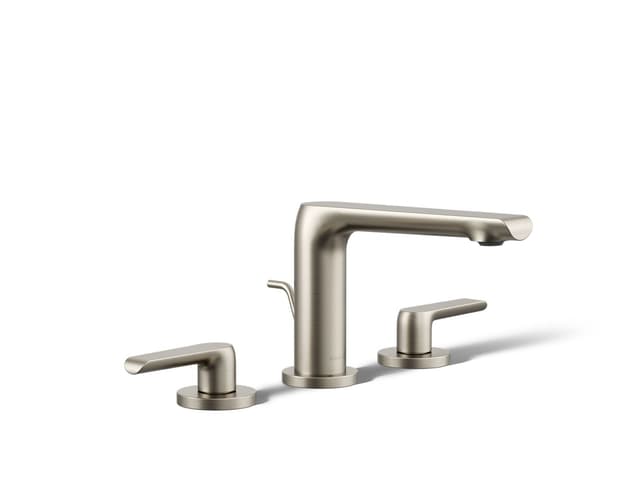 Kohler Avid Widespread bathroom sink faucet, 1.2 gpm - Vibrant Brushed Nickel
