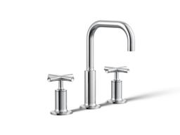 Kohler Purist Widespread bathroom sink faucet with Cross handles, 1.2 gpm - Matte Black - image 4