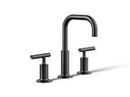 Kohler Purist Widespread bathroom sink faucet with Lever handles, 1.2 gpm - Matte Black - image 2