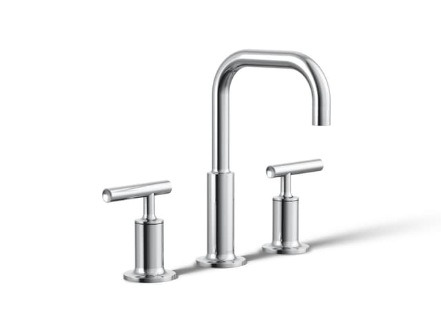 Kohler Purist Widespread bathroom sink faucet with Lever handles, 1.2 gpm - Polished Chrome