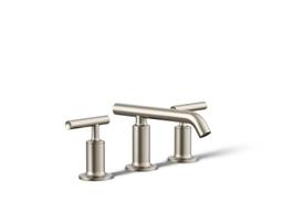 Kohler Purist Widespread bathroom sink faucet with Lever handles, 1.2 gpm - Vibrant Brushed Nickel - image 3