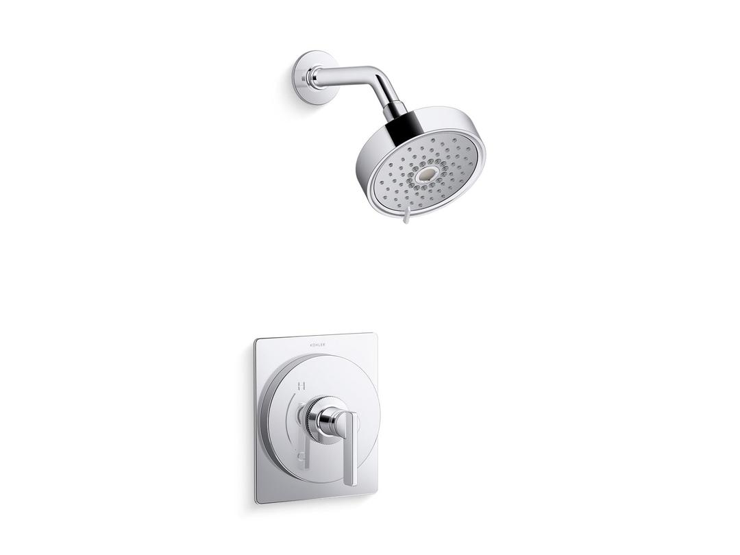 Kohler CastiaE by Studio McGee Rite-Temp shower trim kit, 2.5 gpm - Polished Chrome by Kohler