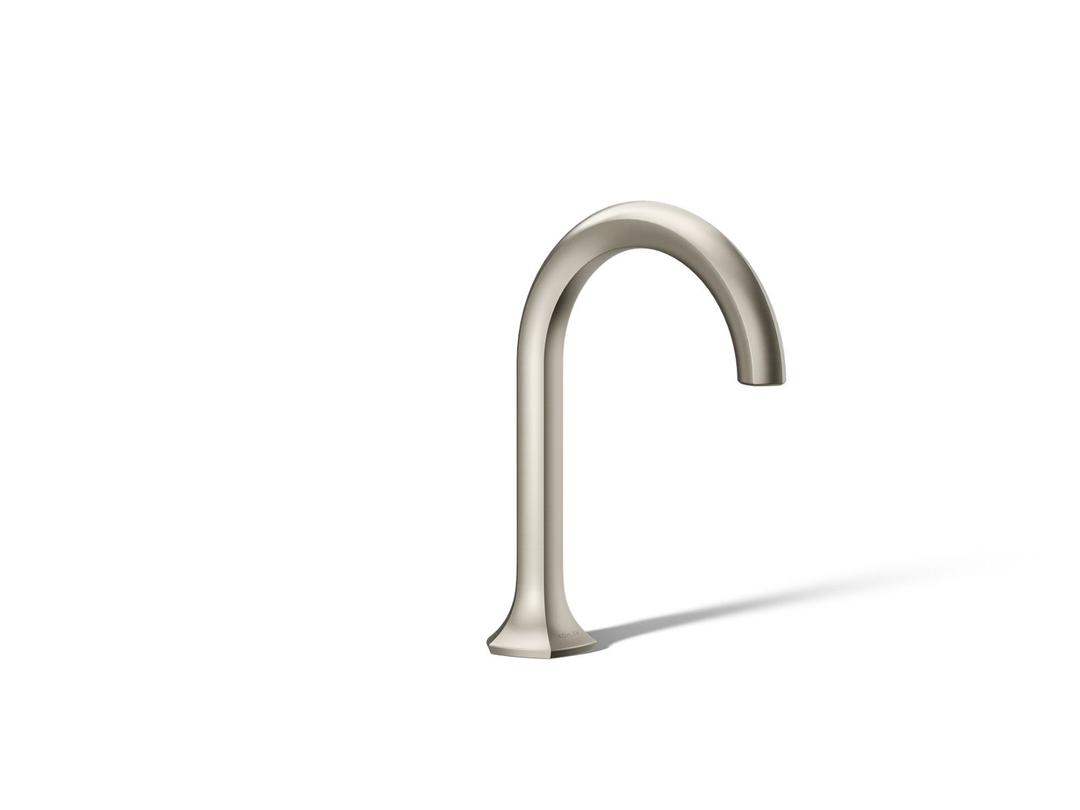 Kohler Occasion Bathroom sink faucet spout with Cane design, 0.5 gpm - Vibrant Brushed Nickel by Kohler