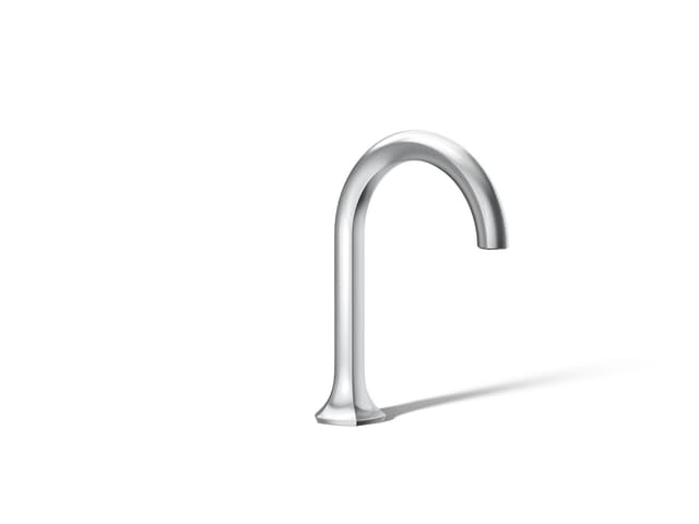 Kohler Occasion Bathroom sink faucet spout with Cane design, 1.2 gpm - Polished Chrome