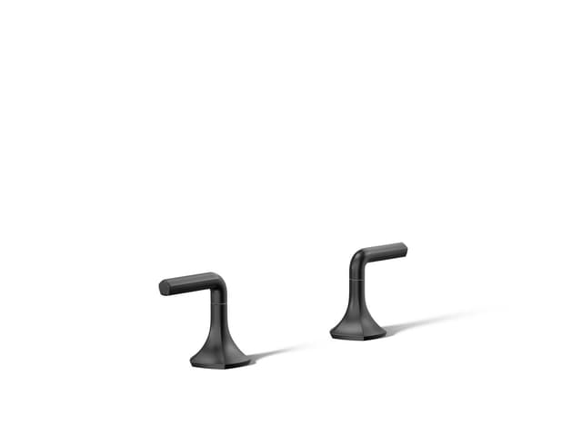 Kohler Occasion Lever bathroom sink faucet handles - Matte Black